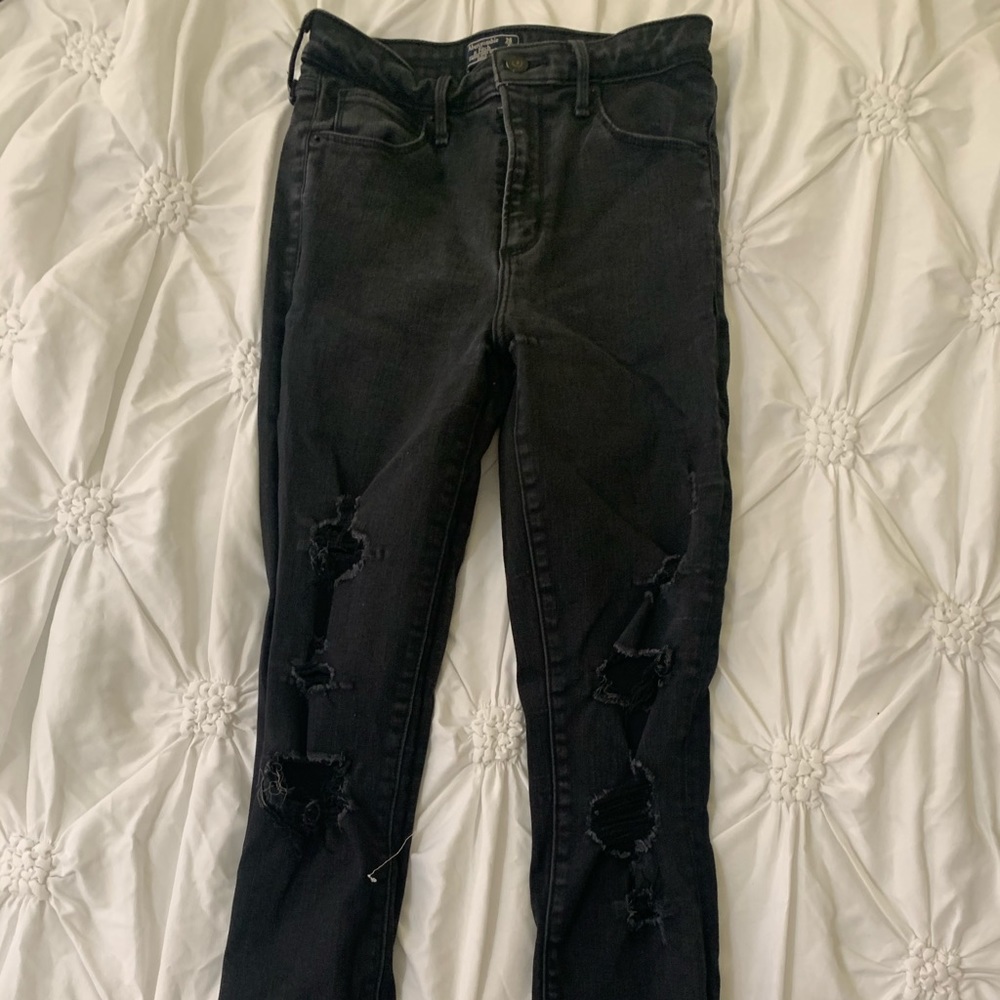 Abercrombie & Fitch High Rise Skinny Ankle Jeans